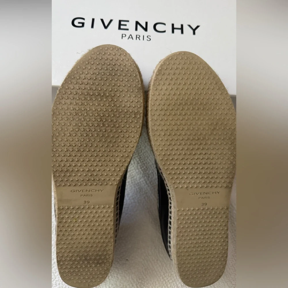 Givenchy Black Leather Espadrilles - Picture 4 of 6